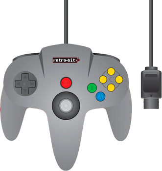 Бездротовий геймпад Retro-Bit N64 Classic Controller Wired Grey (7350002936504)