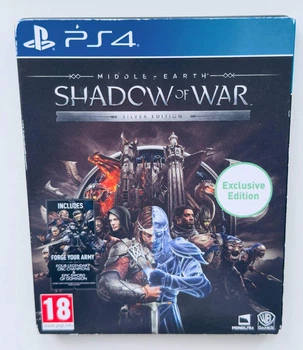 Диск для PlayStation 4 - Middle Earth Shadow Of War Silver Edition, русские субтитры, Б/У