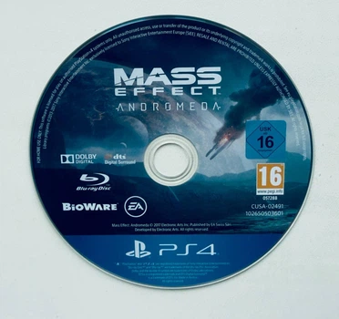 Диск для PlayStation 4 - Mass Effect Andromeda рус суб, Б/У