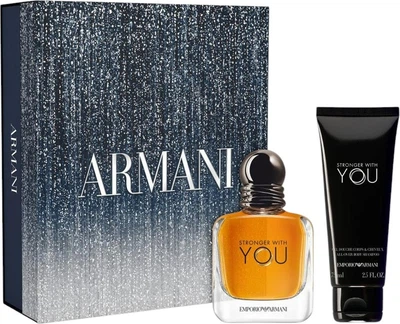 Zestaw męski Giorgio Armani Stronger With You Woda toaletowa 50 ml + Żel pod prysznic 75 ml (3614274692587)