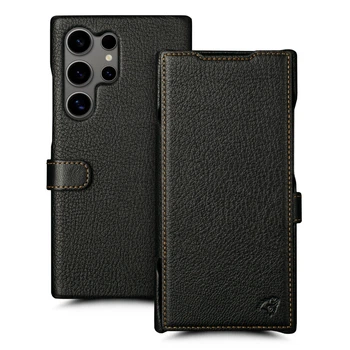Чехол книжка Stenk Premium для Samsung Galaxy S24 Ultra Чёрный (76000)
