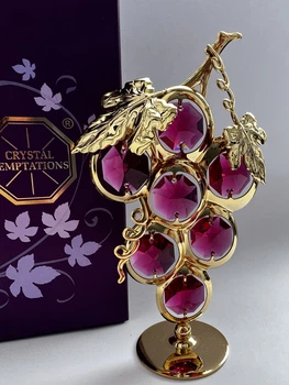 Фигурка с камнями Swarovski Гроздь винограда 11 см 1602437