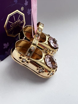 Фигурка с камнями Swarovski Башмачки для девочки 5,5 см 160572