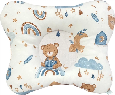Детская ортопедическая подушка BabySoon Мишки Тедди 22 х 26 см (П-300)