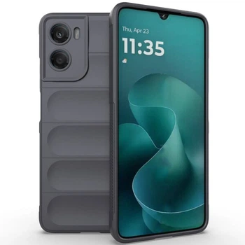 Силіконовий (TPU) чохол Deexe Terra Case для Motorola Moto G06 - Dark Grey