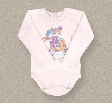 Боди с длинным рукавом для девочки Bembi БД 88 80 см молочный