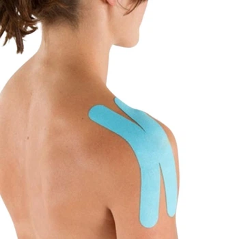 Тейп кінезіо Х-Pre-cut, 5 см, надрізаний, кінезіологічні Х- смужки Kinesiology Tape, (10 смужок по 23 см)