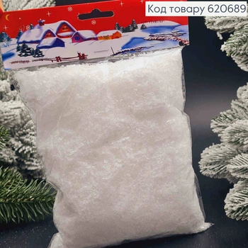 Декор Новорічний "Штучний Сніг" (поліестер) 100гр/уп
