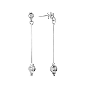 Сережки-пусети (гвоздики) срібні фантазія без каменів Silver Style (D870OR0128 R sku:2300101368107)