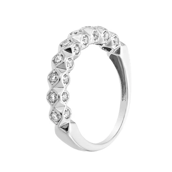 Кольцо серебряное дорожка с фианитами Silver Style 16 р. (КВ2518 sku:4443006516018)