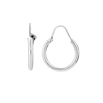 Сережки-кільця (конго) срібні без каменів Silver Style (D517OR0950 R sku:2300101375006)