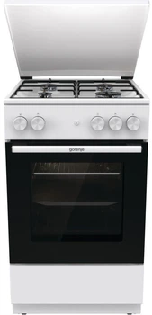 Плита Gorenje газова, 70л, 50x60см, емальовані, з кришкою, білий (00110291)