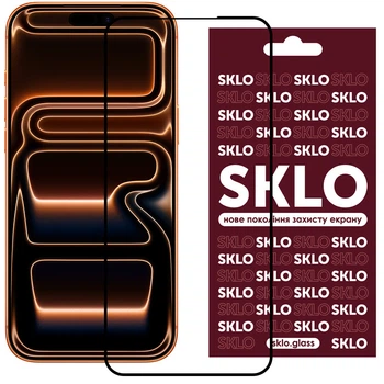 Стекло защитное SKLO.glass 3D для Apple iPhone 17 Pro (6.3") Черный