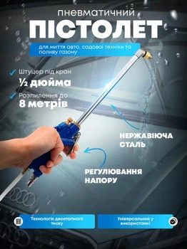 Пневматический пистолет для чистки авто I00142