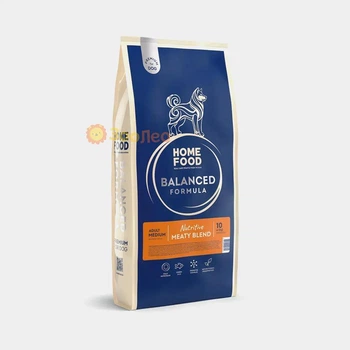 Сухой корм Home Food Nutritive Balanced Formula для взрослых собак больших пород "Мясное ассорти", 10 кг