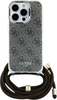 Etui Guess Crossbody Cord 4G Print do Apple iPhone 16 Pro Brown (GUHCP16LHC4SEW)