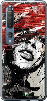 Чехол на Xiaomi Mi 10 Лицо девушки "1162t-1860-70447"