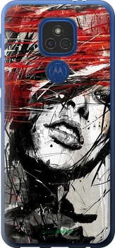 Чохол на Motorola E7 Plus Обличчя дівчини "1162u-2107-70447"