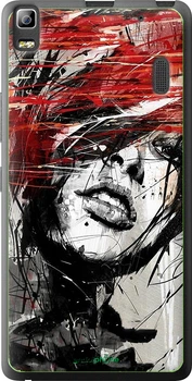Чехол на Lenovo K3 Note K50-T5 Лицо девушки "1162u-141-70447"