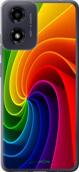 Чохол на Motorola Moto G24 Райдужний вихор "747u-3659-70447"