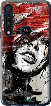 Чохол на Motorola One Macro Обличчя дівчини "1162u-1812-70447"