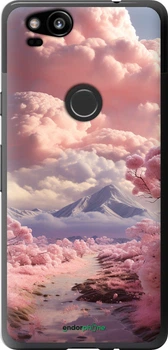 Чехол на Google Pixel 2 Розовые облака "5660t-1075-70447"