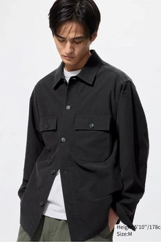 Рубашка Uniqlo 48(M) Чёрный (126446)