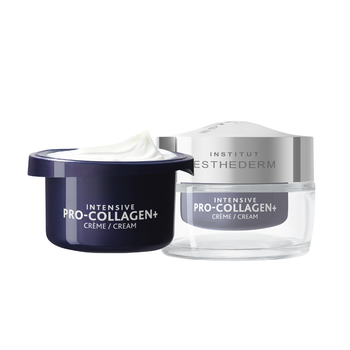 Institut Esthederm (Інститут Естедерм) – Крем з пептидами Pro-Collagen+ Intensive Pro-Collagen+ Cream Recharge, 50 мл, антивіковий догляд, проти зморшок, змінний блок, професійна французька косметика