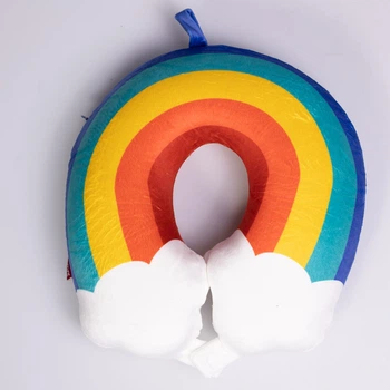 Подушка для шиї Rainbow U-подібна, синій HP-56-13BL