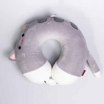 Подушка для шеи Kitty U-образная, серый HP-56-11G