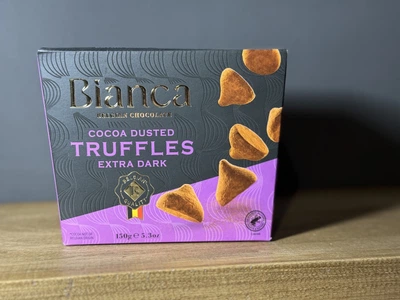 Конфеты трюфель Бельгийский шоколад Bianca Truffles Bianca Cocoa Dusted Extra dark, 150г (Бельгия)