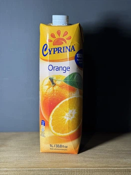 Сок апельсиновый "Cyprina", 1л, Кипр