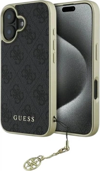 Панель Guess 4G Charms Collection для Apple iPhone 16 Plus Black (GUHCP16MGF4GGR)