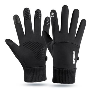 Зимние водонепроницаемые перчатки Seuno Sport Black сенсорные для велоспорта бега и телефона размер L/XL (GS946)