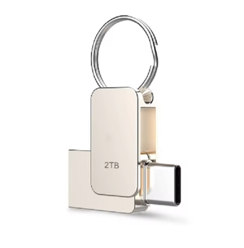 Флеш-накопитель USB 2 тб флешка мини-крут USB 3.1 / Type-C Seuno (GS936)