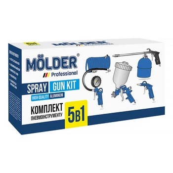Набір пневмоінструменту 5в1 Molder 31100