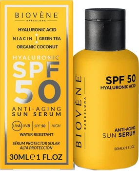 Сыворотка для лица Biovene Увлажняющая против старения с гиалуроновой кислотой SPF50 30 мл (8436575095608)
