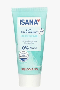 Крем-антиперспирант 24 часа защиты ISANA Anti-Transpirant Deocreme 50 мл