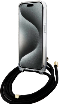 Etui Guess Crossbody Cord 4G Print do Apple iPhone 13/14/15 Black (3666339147921)