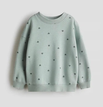 Світшот для дівчинки H&M утеплений 98/104 см Зелений