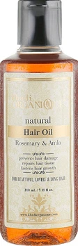 Натуральное аюрведическое масло для волос "Амла и Розмарин" - Khadi Organique Rose Mary Amla Hair Oil 210ml (1118602-1493156-2)