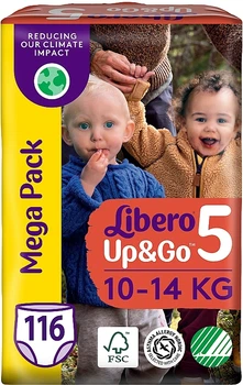 Підгузки-трусики Up&Go 5 (10-14 кг), 116 шт. (2х58) - Libero 116шт (1007058-1308195-2)