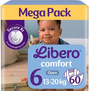 Подгузники Comfort 6 (13-20 кг), 60 шт - Libero 60шт (1339903-1085161736-2)