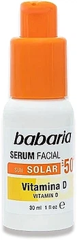 Сироватка для обличчя сонцезахисна вітамін Д - Babaria Serum Facial Vitamina D SF50+ 30ml (1284773-1274372541-2)