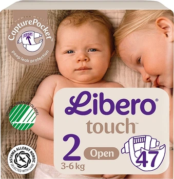 Подгузники Touch Open 2 (3-6 кг), 47 шт - Libero 47шт (1289860-722425982-2)