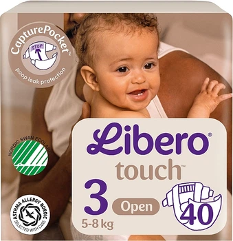 Подгузники Touch Open 3 (5-8 кг), 40 шт - Libero 40шт (1289861-225526510-2)