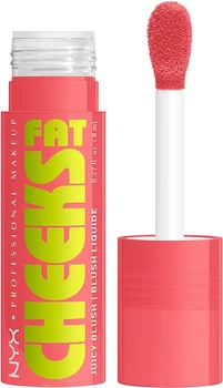 Жидкие румяна для лица - NYX Professional Makeup Fat Cheeks Juicy Blush 01 - Papaya Plump (1321490-1334483975-2)