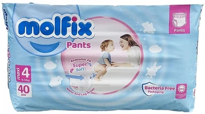 Подгузники-трусики Twin 4 Maxi, 9-14 кг, 40 шт. - Molfix 30шт (1108632-1477863-2)