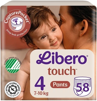 Подгузники-трусики Touch Pants 4 (7-10 кг), 58 шт (2x29) - Libero 58шт (1289859-1791787113-2)