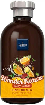 Гель для душа для мужчин 3 в 1 - Famirel Spicy Lemon Wonder Nature Shower Gel 3 In 1 500ml (1323027-1955269564-2)